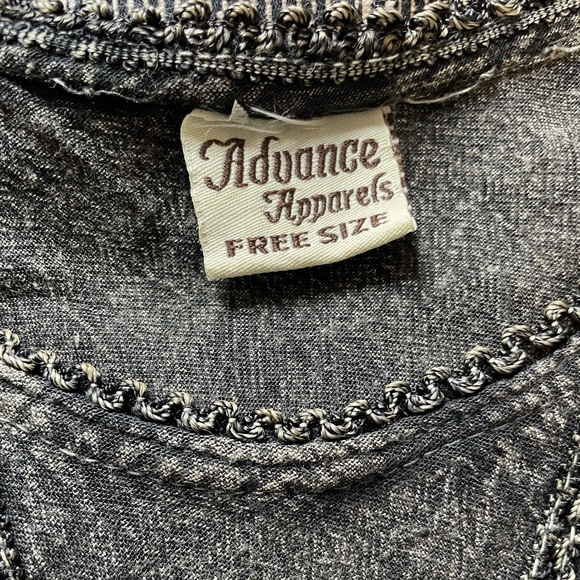 Vintage Advance Apparels Maxi High Low Hem Dress Hippie Whimsy Goth Fairy - Picture 9 of 11